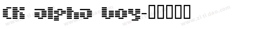 CK Alpha Boy字体转换